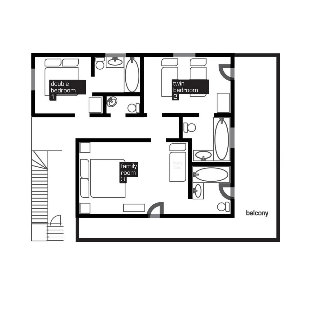 Chalet Rachael La Tania Floor Plan 1